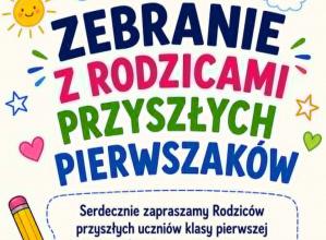 Zebranie rodziców pierwszoklasistów